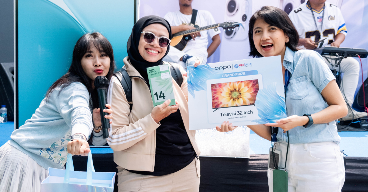 Launching OPPO Reno14 Series di Erablue, Berhadiah Jutaan Rupiah!