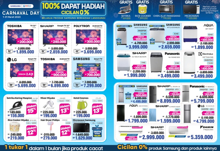 Samsung Carnaval Day - Ragam promo spesial dari SAMSUNG Samsung Carnaval Day - Ragam promo spesial dari SAMSUNG