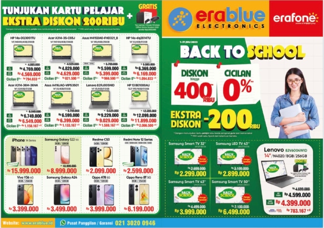 Promo EraBlue Back To School Promo EraBlue Back To School
