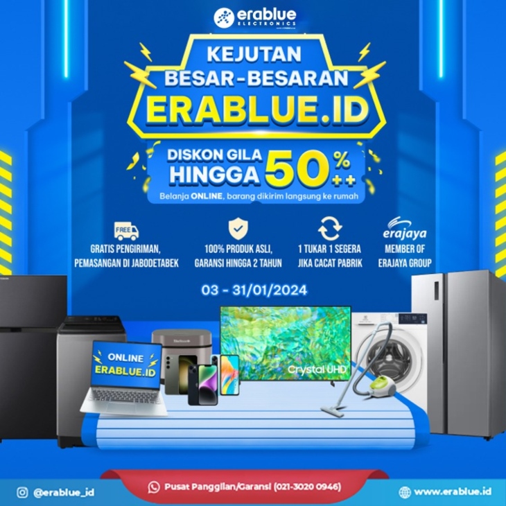 KEJUTAN PROMO ONLINE DARI ERABLUE.ID 