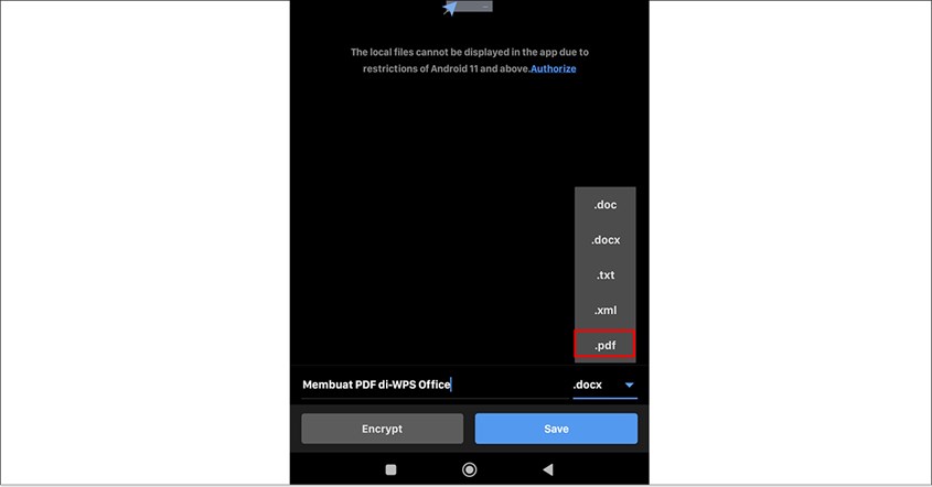 Membuat PDF di HP dengan WPS Office
