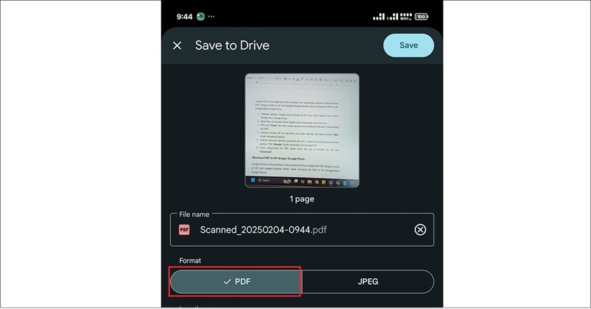 Membuat PDF di HP Lewat Google Drive