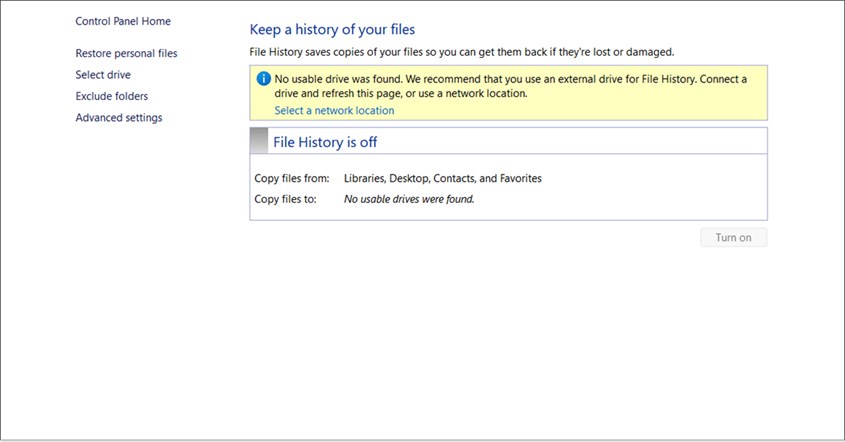 Cara Mengembalikan File yang Terhapus di Laptop dengan File History