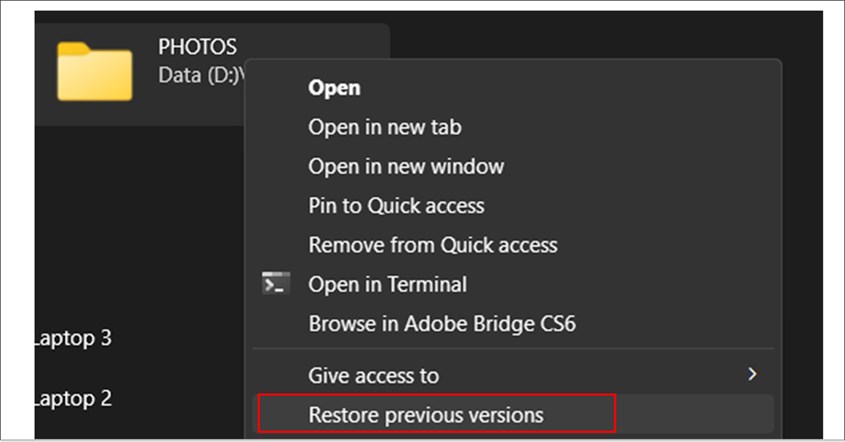 Cara Mengembalikan File yang Terhapus di Laptop dengan Restore Previous Versions