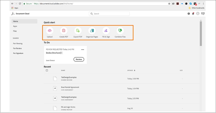 Cara Menggabungkan File PDF di Website Adobe Acrobat