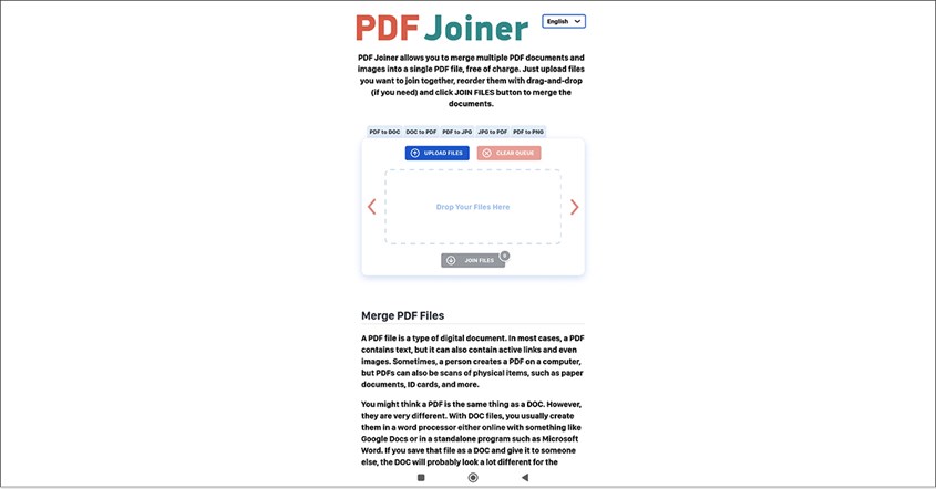 Cara Gabung File PDF di Website PDFJoiner