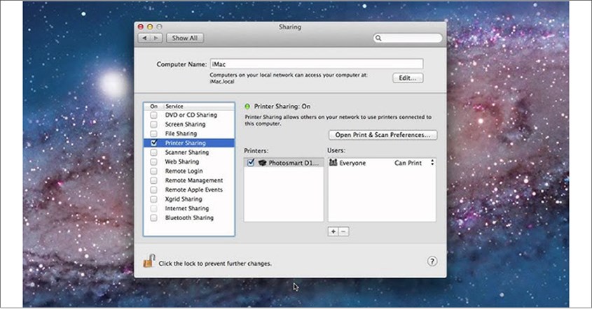 Berbagi Printer ke Jaringan di Macbook