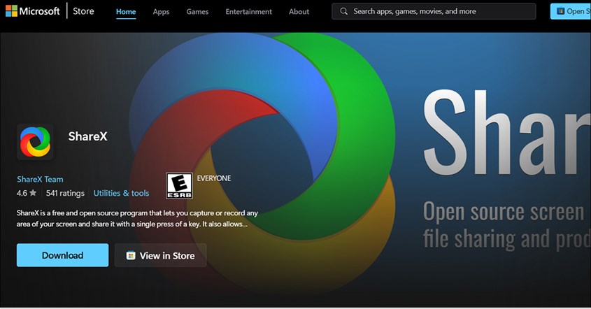 Screenshot Panjang Menggunakan Aplikasi ShareX