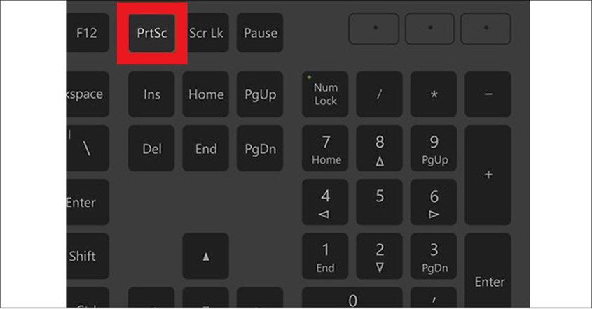 Gunakan Tombol PrtSc