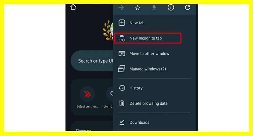 Cara Aktifkan Mode Incognito di Android Cara Aktifkan Mode Incognito di Android