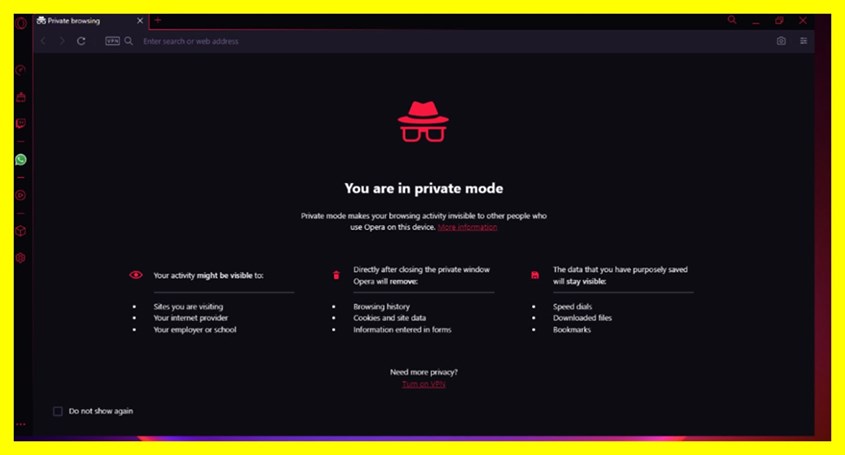Cara Aktifkan Mode Incognito di Opera Cara Aktifkan Mode Incognito di Opera