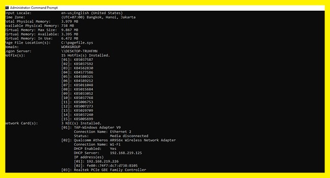 Cara Melihat Spek Laptop lewat Command Prompt -2