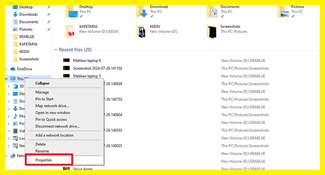 Cara Melihat Spek Laptop lewat My Computer - 1