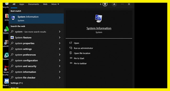 Cara Melihat Spek Laptop lewat System Information -1