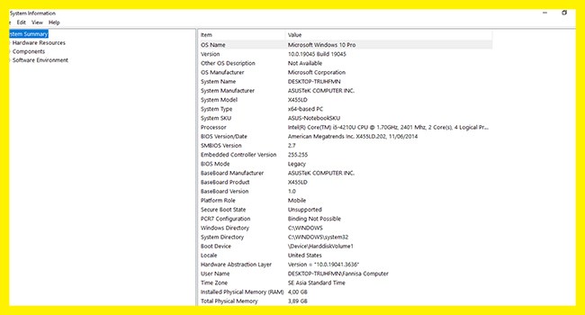 Cara Melihat Spek Laptop lewat System Information -2