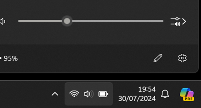cara mengatur kecerahan laptop lewat Quick Settings