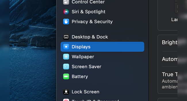 Cara Meredupkan Kecerahan Layar lewat Menu System Settings