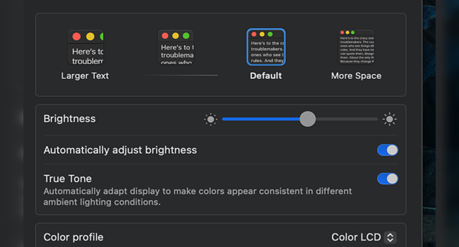 Cara Meredupkan Kecerahan Layar lewat Menu System Settings