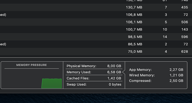 Cek RAM Lewat Menu Activity Monitor -4