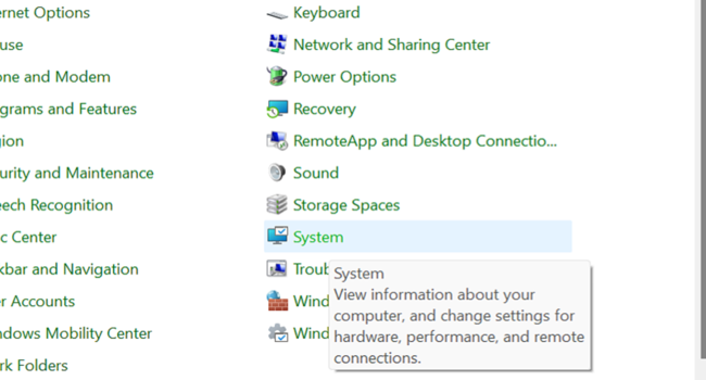 Cek RAM Lewat Menu Control Panel -3