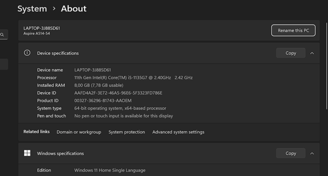 Cek RAM Lewat Menu Control Panel -4