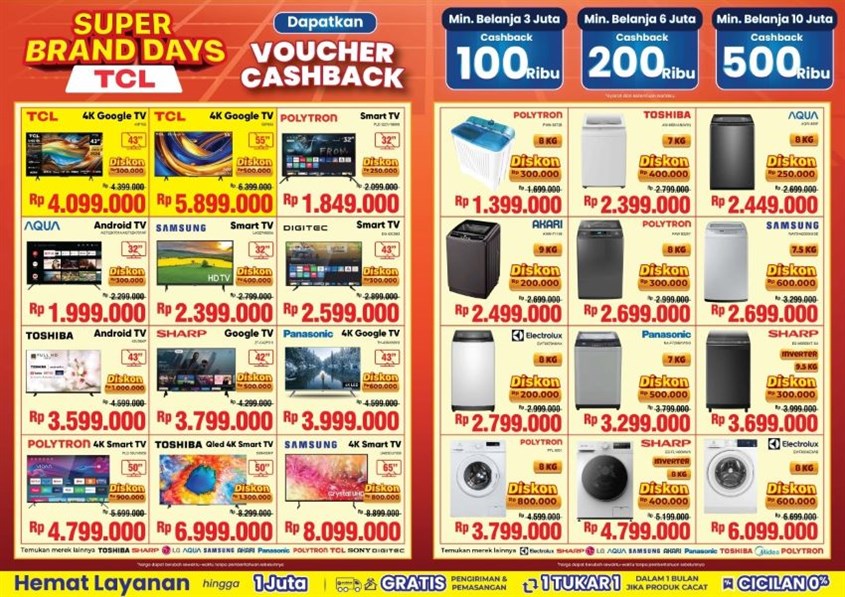 Super Brand Day TCL September Ceria