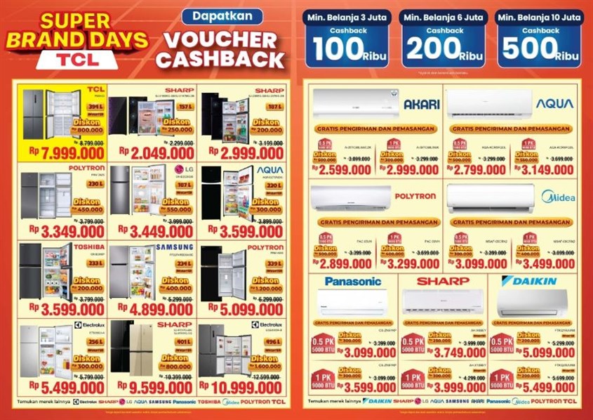 Super Brand Day TCL September Ceria