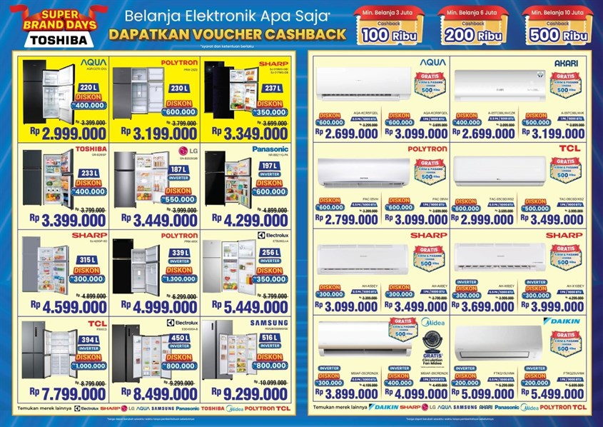Promo Super Brand Day Toshiba Bulan Oktober
