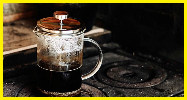 French Press coffee brew French Press coffee brew