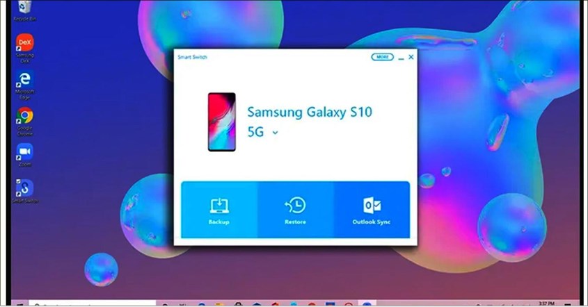 Transfer data via Smart Switch di laptop