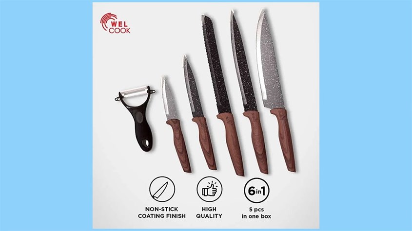 Welcook Marble Knives Set