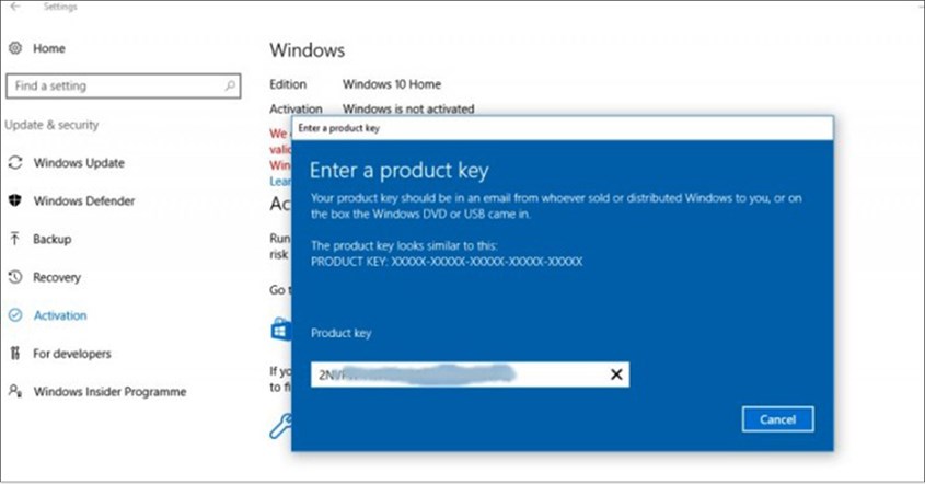 Aktivasi Windows 10 Aktivasi Windows 10