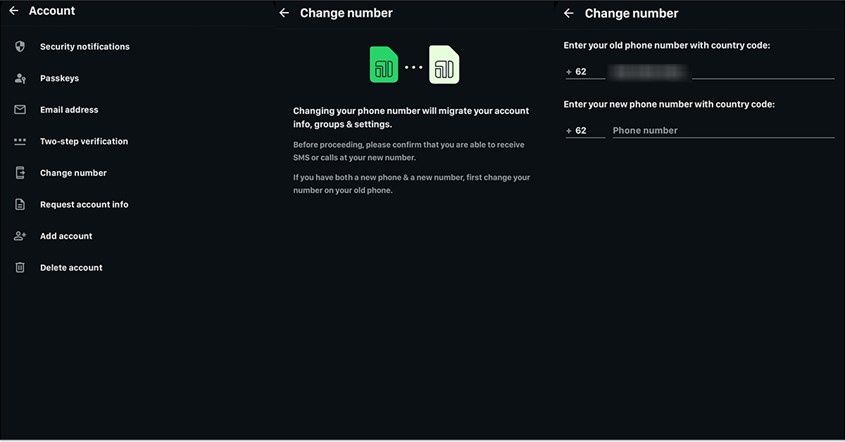 Ganti Nomor di WhatsApp