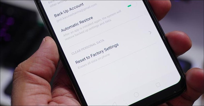 Cara Reset HP realme Lewat Setting