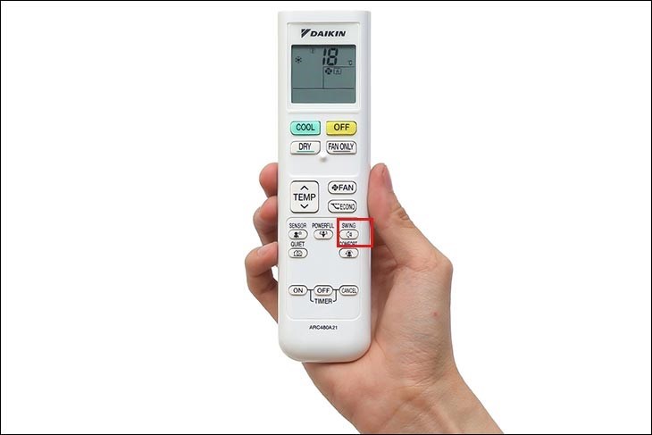 Cara atur baling baling remote AC Daikin model baru Cara atur baling baling remote AC Daikin model baru