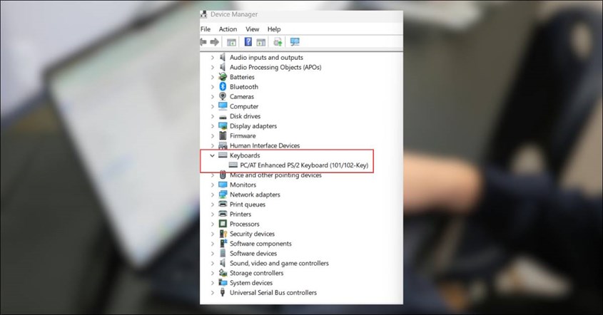Device manager menu pada Windows