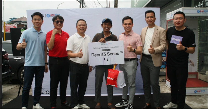pemenang giveaway oppo reno13 series 5g erablue