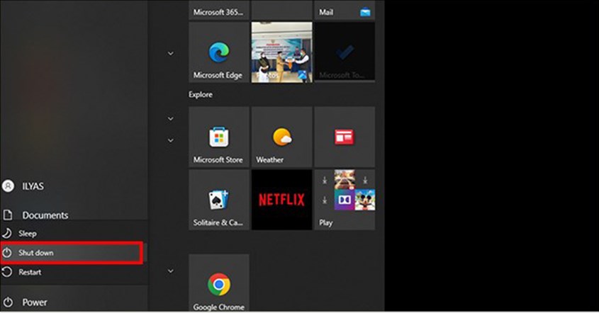 cara mematikan laptop lewat start dari keyboard