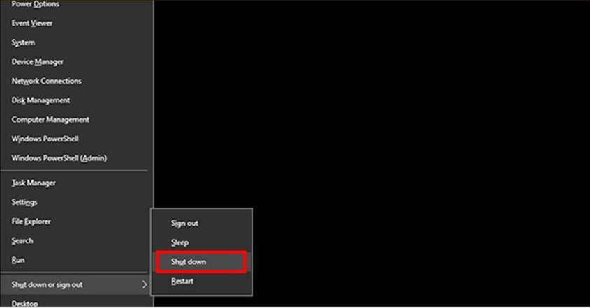 Cara Mematikan Laptop lewat Keyboard Windows X