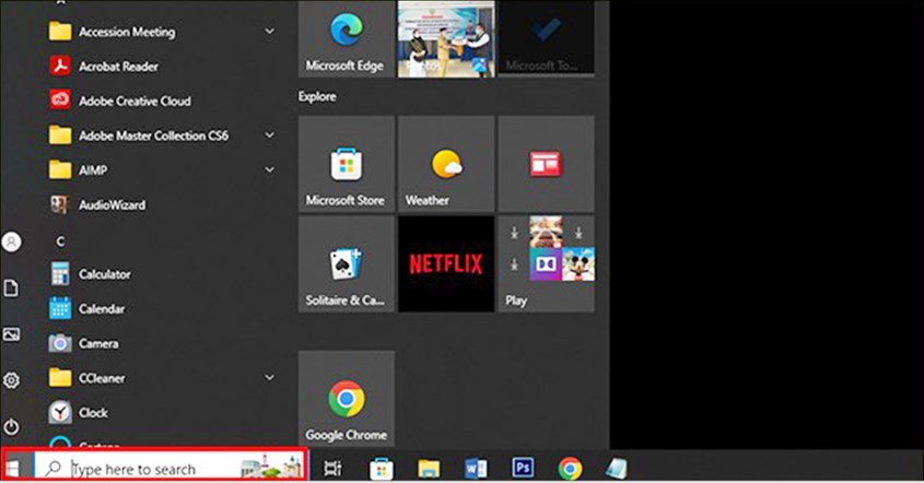 cara mematikan laptop lewat start