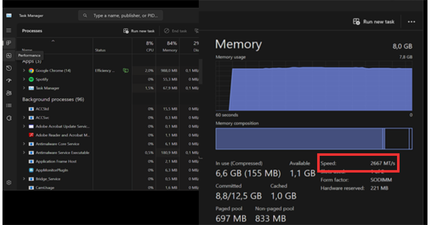 Cek RAM Lewat Menu Task Manager