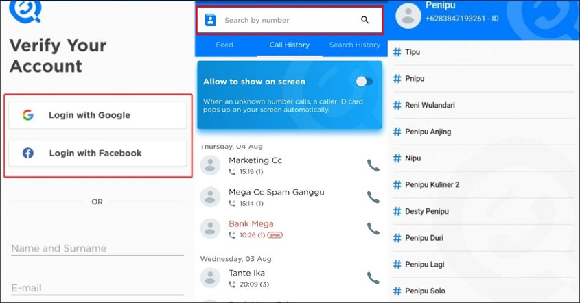 Cara Melacak Nomor HP di Getcontact