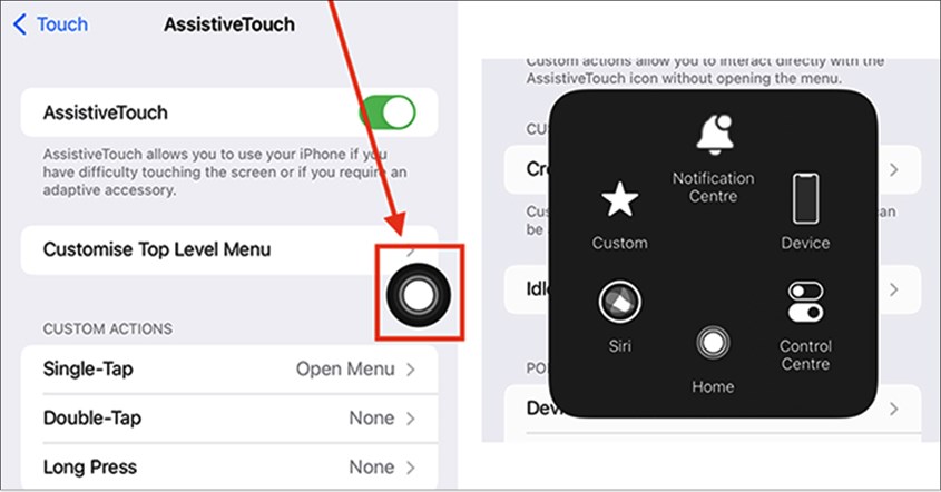 Cara memunculkan assistive touch Cara memunculkan assistive touch