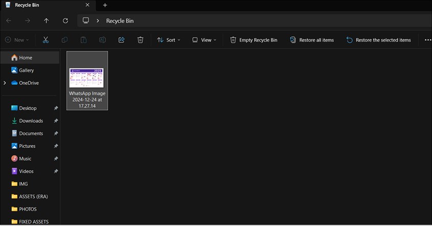 Cara Mengembalikan File yang Terhapus di Recycle Bin