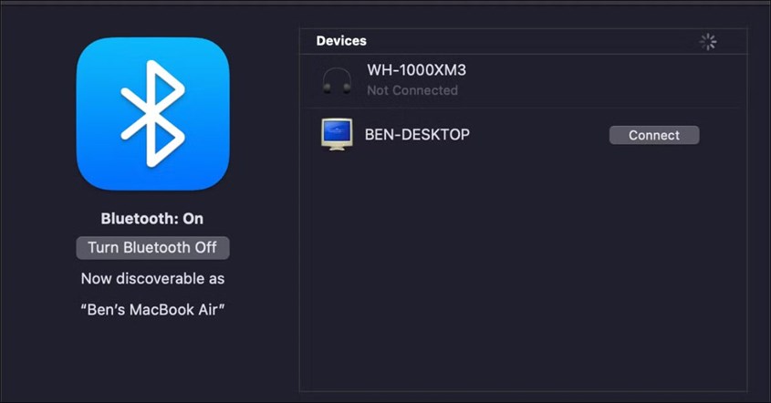 Mengaktifkan Bluetooth di macOS Mengaktifkan Bluetooth di macOS