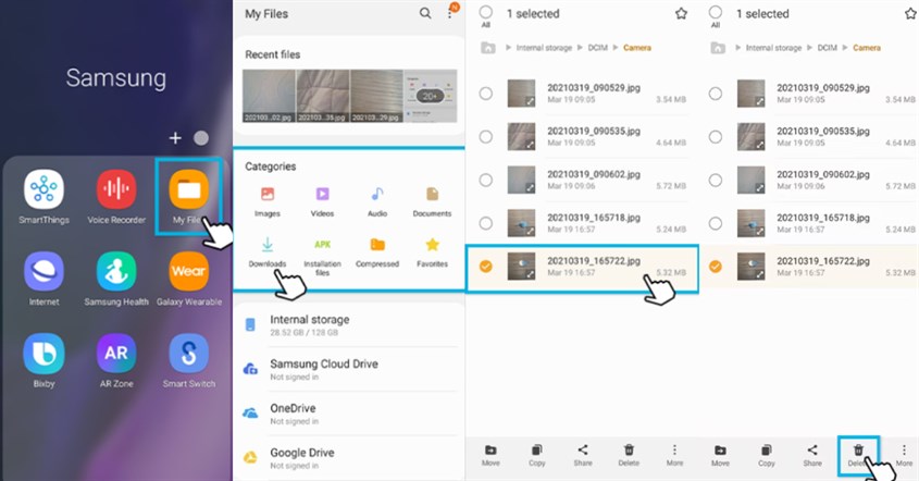 Menghapus File di File Manager