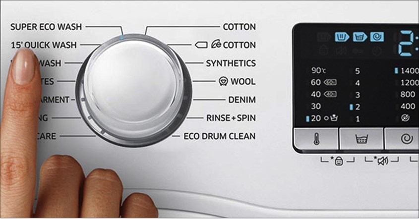 Quick 15 pada Mesin Cuci