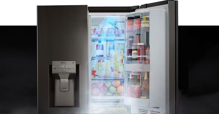 Tampilan kulkas yang memiliki fitur quick freeze