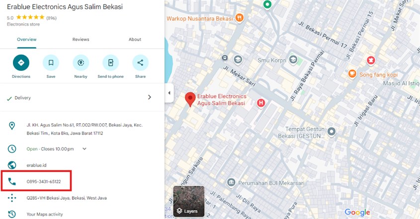 Nomor Telepon di Google Maps Diubah Penipu Nomor Telepon di Google Maps Diubah Penipu