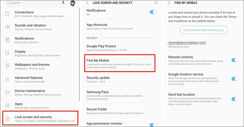 Melacak HP Samsung dengan Akun Gmail